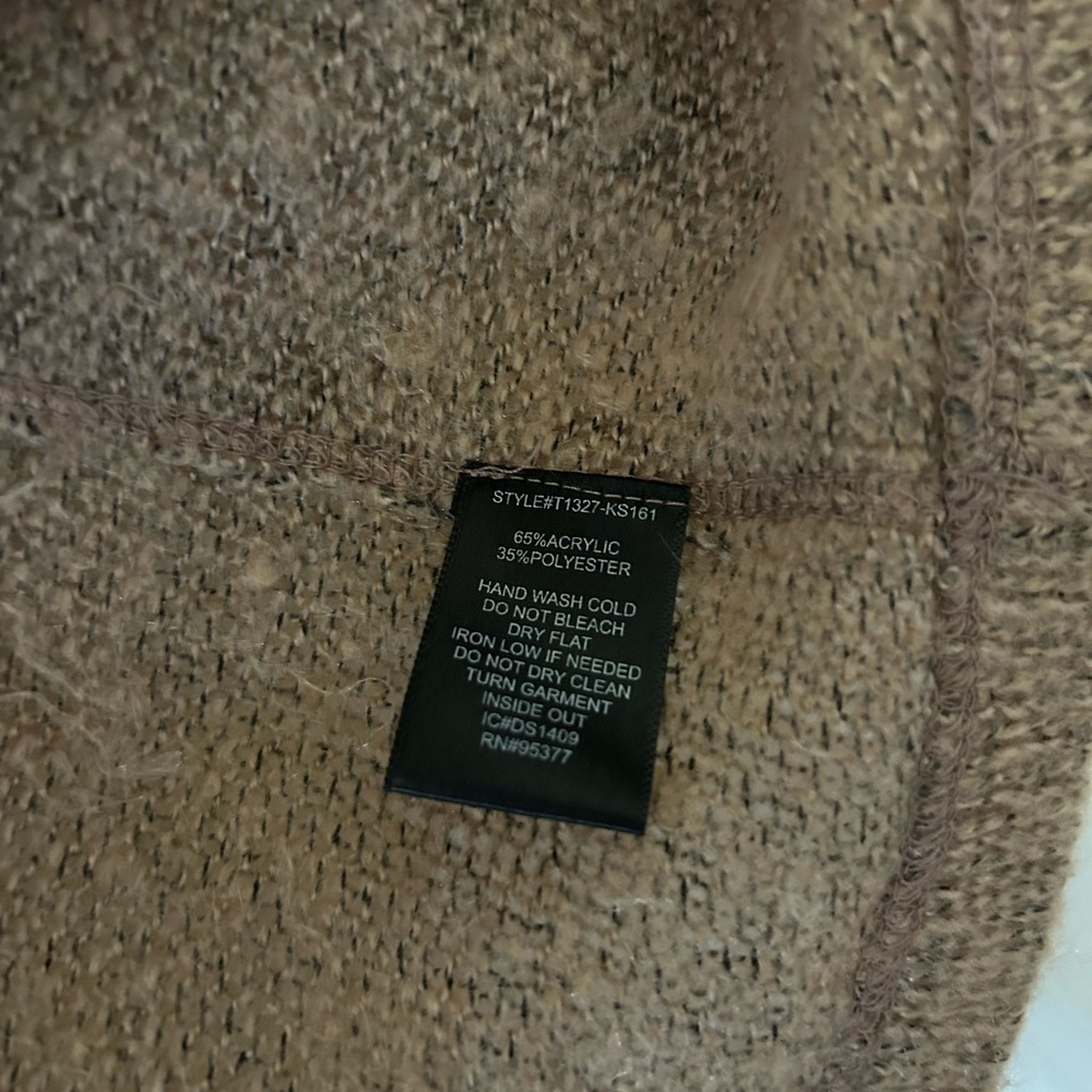 Sanctuary Tan Cowl Neck Sweater Size M/L - Picture 4 of 5